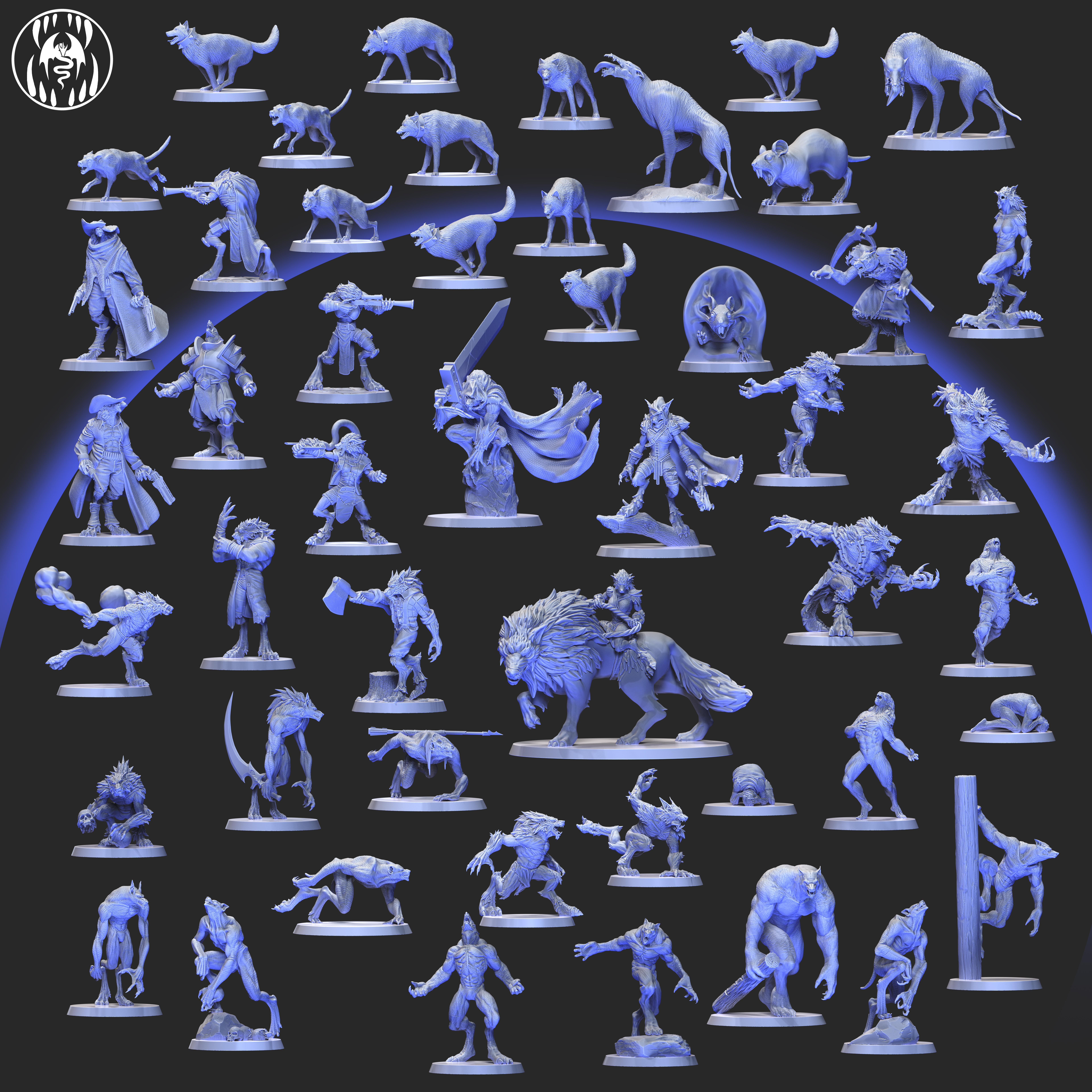 Eclipse Pack OPR compatible armie of Werewolves